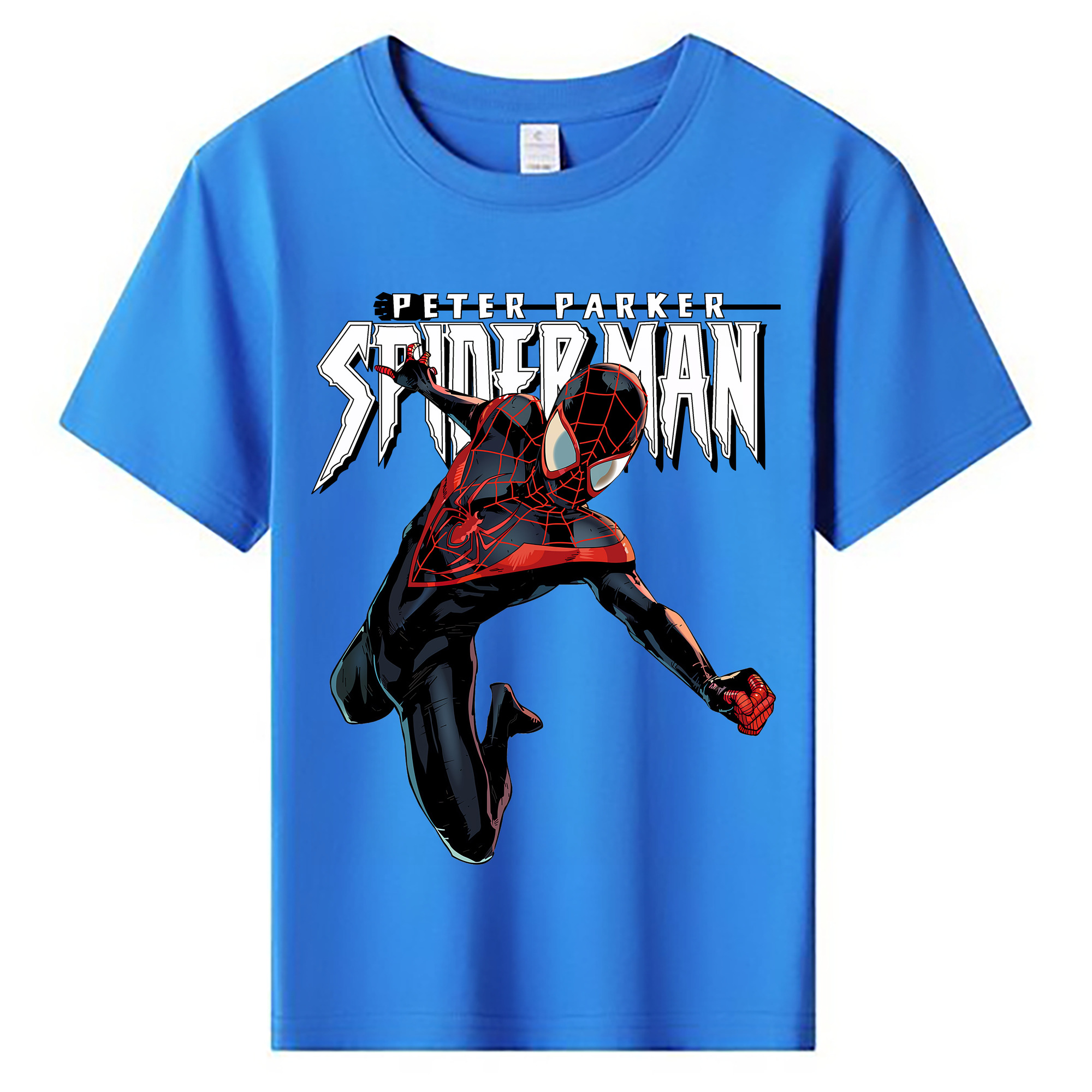（画像用） Spider Man スパイダーマン 綿100％キッズTシャツ（フロントプリント）